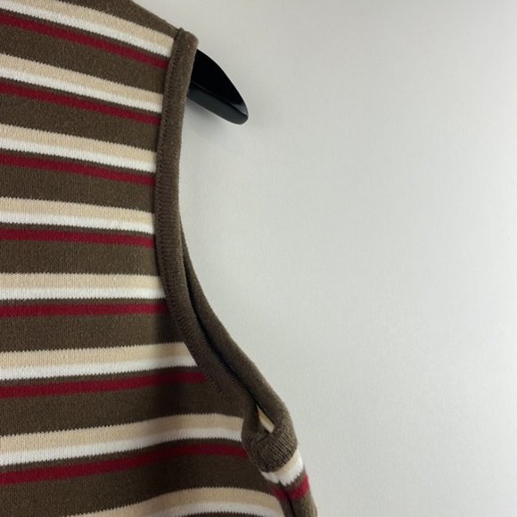 VINTAGE Striped Tank Top Sleeveless Top size Large - Picture 2 of 15